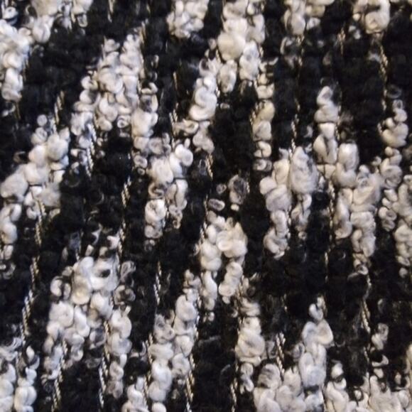 Aryn K. Black & White Tweed Blazer Gold Chain Accent Classic Size Small - Picture 5 of 8